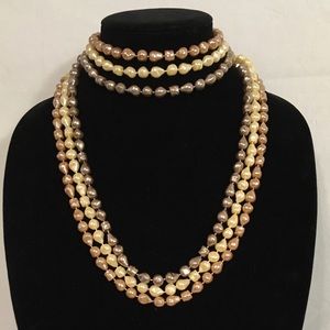 Set of Cream, Tan, & Brown Beads